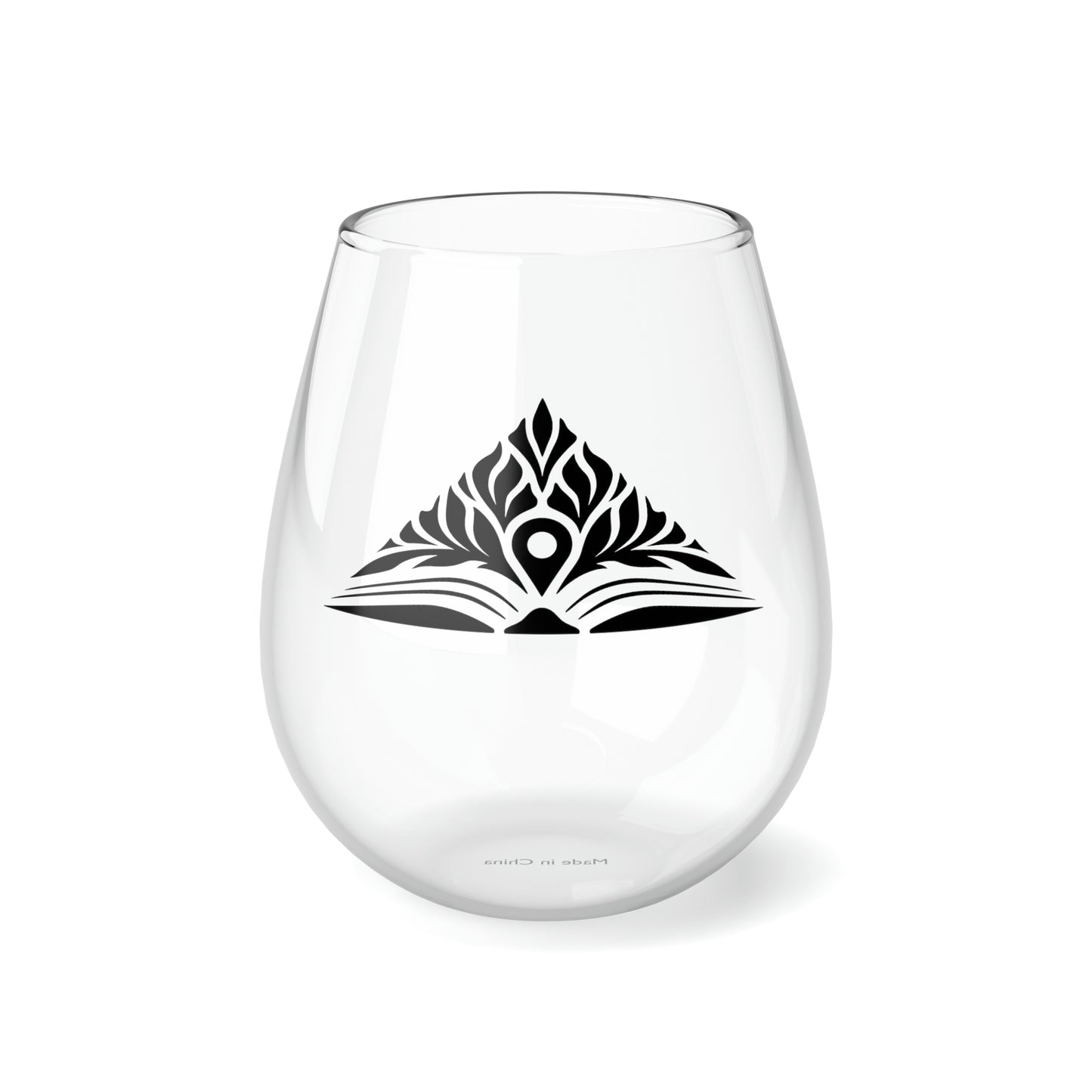 I'll toast to the Mystic & Noank Library! - stemless wine glass, 11.75oz