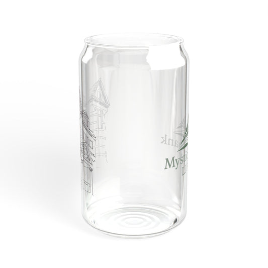 #1 Sloan Rankin illustration of Mystic & Noank Library Sipper Glass, 16oz