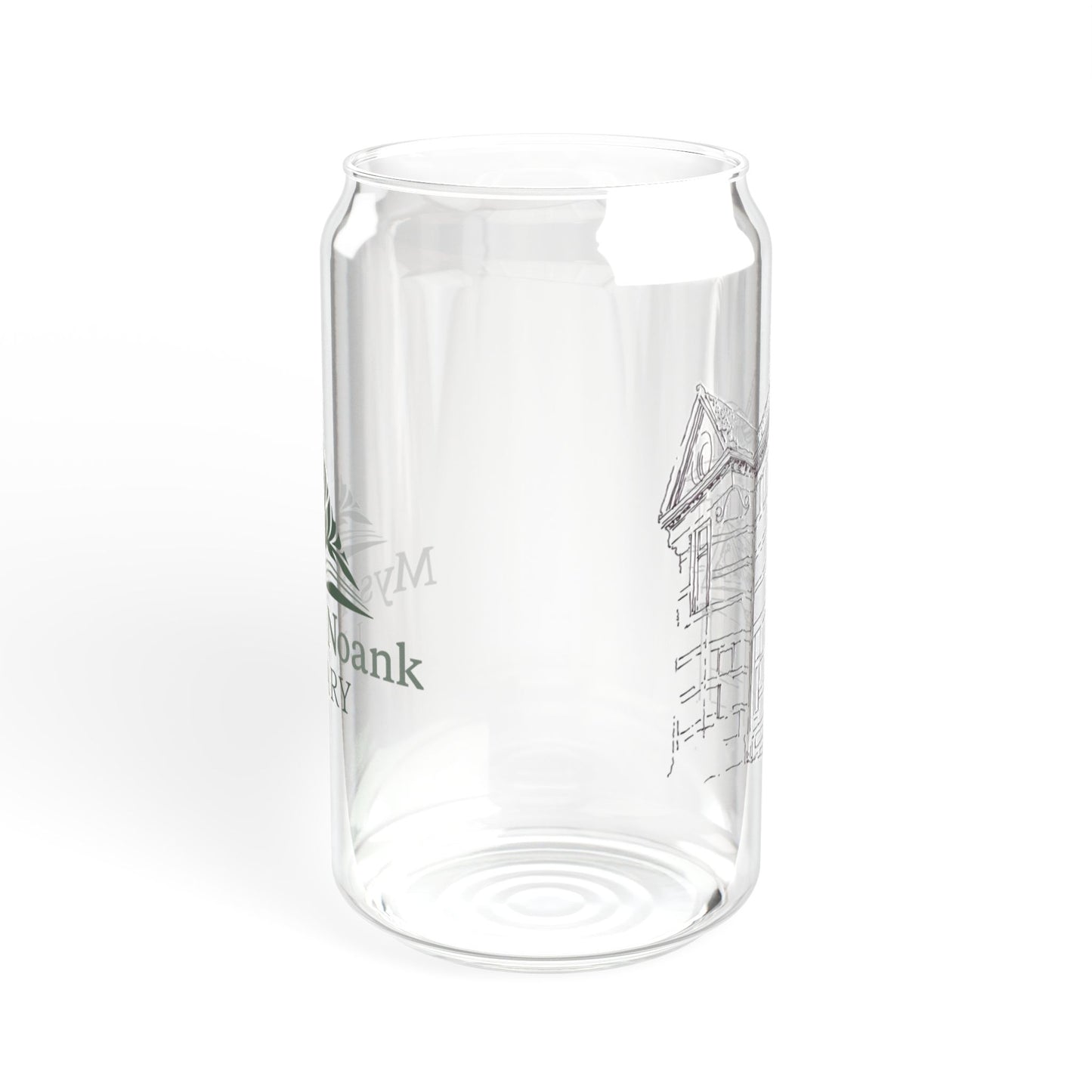 #1 Sloan Rankin illustration of Mystic & Noank Library Sipper Glass, 16oz